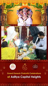 ✨ Ganesh Chaturthi Celebrations at Aditya Capitol Heights – Hitec...