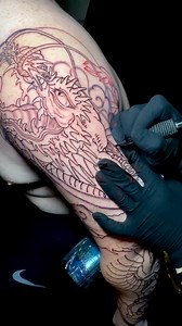 93K views · 1.4K reactions | Thank you very much to Michael for having me to do your first tattoo and coming all the way from Arizona. I was enjoying to work on you cause you got great skin… lol #sittinglikearock #5hours #jessyen #horiyen | Horiyen (JessYen) | Facebook