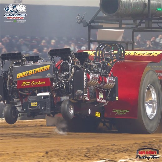 The "Dirtslinger" 4 Engine Modified Tractor Pulling at the 2025 National Farm Machinery Show!! #NFMS2025 #modified #tractorpulling | Beer Money Pulling Team