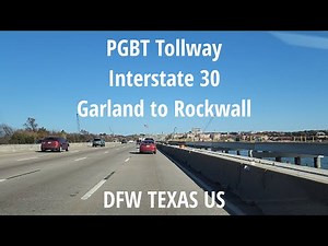 A Drive from Garland to Rockwall along Interstate 30 and PGBT Tollway DFW TX US Dec 2025