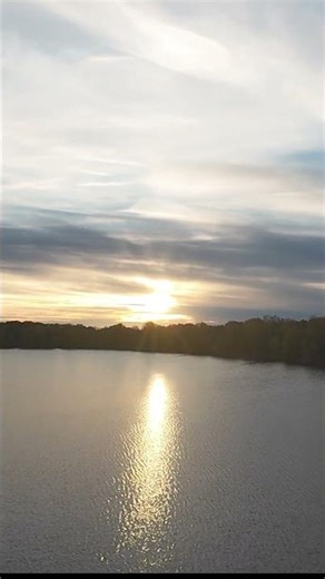 Sunset Serenity | Relaxing Drone Flight Over the Pond in 4K