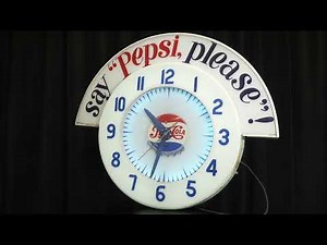 Lot 371 - Pepsi-Cola Cleveland Neon Marquis Clock