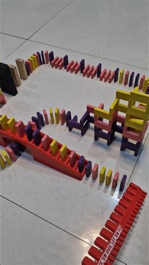 Satisfying dominoes setup!