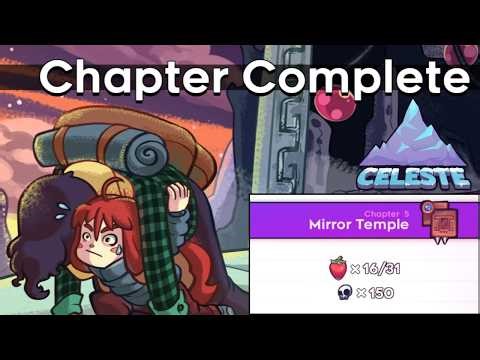 Celeste blind playthrough | Celeste chapter 5 walkthrough - Mirror Temple (No commentary)