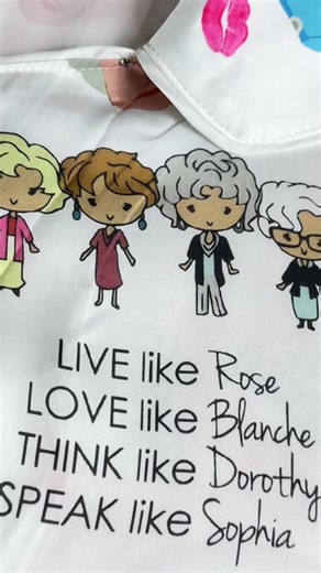 Golden Girls Inspired Satin Pajamas Set for Comfortable Sleep