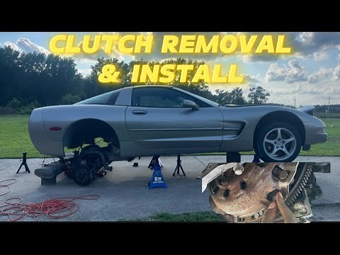 C5 Corvette Torque Tube REMOVAL & Clutch, Slave Cylinder INSTALL | #trending