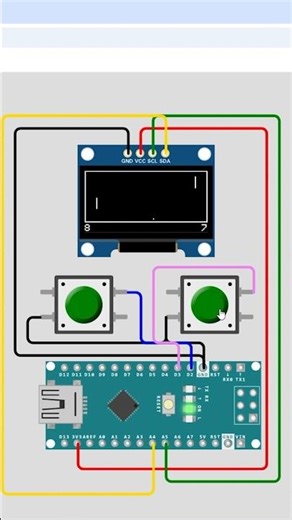 Mini Gaming Project 😱 | Arduino Nano + OLED Display #shorts
