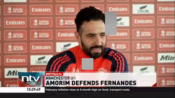 Amorim Defends Fernandes Bruno Fernandes is a key player for Manchester United, manager Ruben Amorim stressed on Friday as he defended the Portugal international following criticism from the Premier League club's former captain Roy Keane. #NTVSports | NTV Kenya