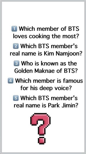 How Well Do You Know BTS? Only Real ARMY Can Pass This Quiz 💜#bts