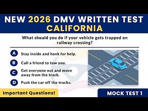 2026 CALIFORNIA DMV Written Test — CA Permit Practice Exam — Drivers Test | CA Handbook Questions