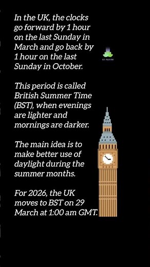 what is British Summer Time? UK clock change - Daylight saving #bst #timechange #ukweather #spring