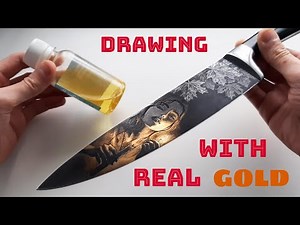 Real GOLD on my knife! How I did it