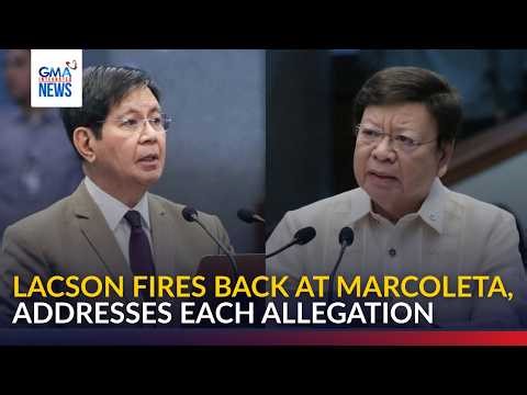 ICYMI - Lacson rebuts Marcoleta’s claims, addresses each allegation | GMA Integrated News