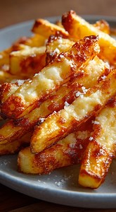 🍟✨ Baked Cottage Cheese Fries 🍟🧀 Crispy cheesy guilt-free! Cottage cheese parmesan bake into golden fry perfection — 30 mins no frying, kids' snack obsession! | Tasty Home Recipes