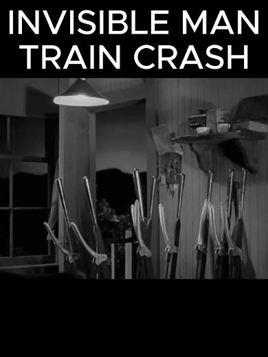 Invisible man train crash
