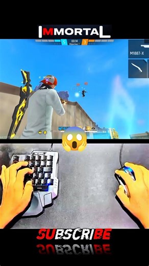 Free Fire Gaming keyboard mouse🖱️⌨️📲 Gameplay #mixpro #geekgamer #shorts #shortsviral #youtubeshorts