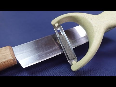Simple way to sharpen a razor sharp knife ! - sharpen knives quickly (Razor Sharp!)