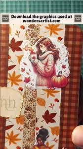 🍂 Cozy Autumn Girls Junk Journal Spread | Fall Collage Page Idea