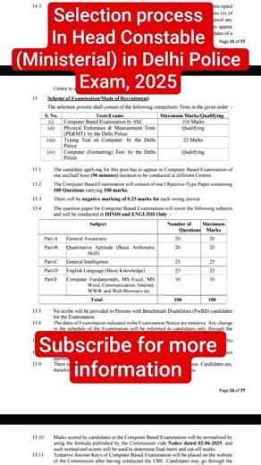 Delhi Police Head Constable (Ministerial) 2025 ⚖️ Selection Process Explained 📝🚨
