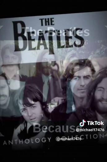 The Beatles Because 1969 The song is a track from their album Abbey Road. “Because” was one of few Beatles recording to feature a Moog synthesizer, played by George Harrison. Also, it features a prominent three-part vocal harmony by Lennon, Paul McCartney and George Harrison, recorded three times to make nine voices in all . “Because the world is round It turns me on Because the world is round Because the wind is high It blows my mind Because the wind is high Love is old, love is new Love is all