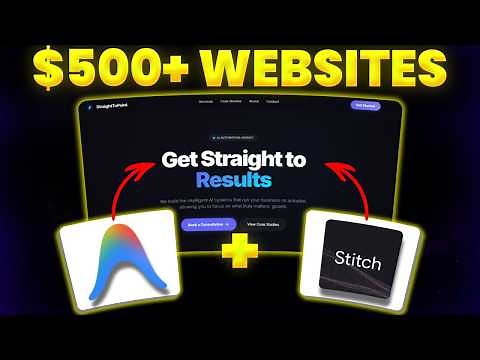 How To Build $500+ Websites In Minutes Using Antigravity + Stitch! (100% Autonomous)