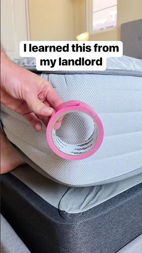 This Tape Trick Makes Mattress Moving So Easy #MovingHack #DIYTips #MattressHack #HomeHack