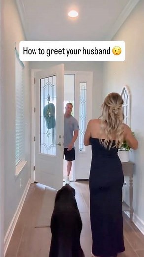 How to properly greet a husband##couplegoals##marriagegoals#fyp #funny