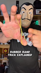 46K views · 5.7K reactions | EASY RUBBER BAND MAGIC TRICK EXPLAINED 彩 #magic #tricks #magictricks #foryou #viral | The Mask Magic Tricks Revealed | Facebook