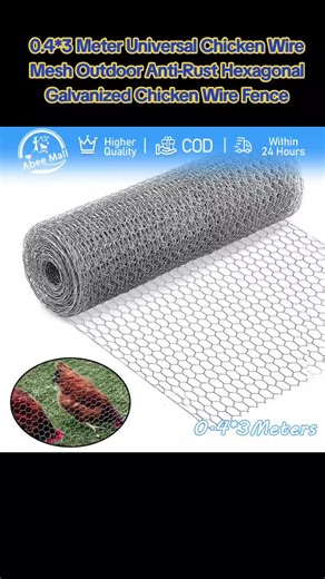 Galvanized Chicken Wire Fence for Outdoor Protection