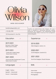 Modern Web Designer Resume Template