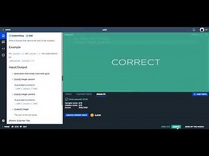 Add - Python 3 - Code Signal