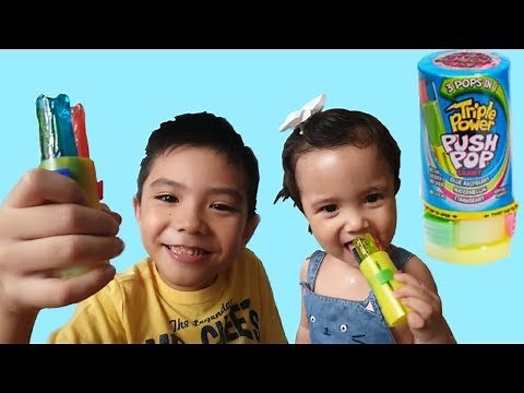 Giant Push Pop Candy | Triple Power Push Pop Candy
