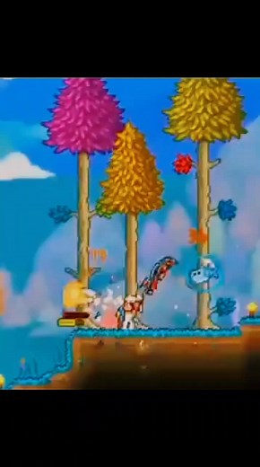 Terrarianos probando semilla legendaria en Terraria