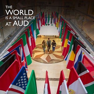 Immerse your university years in a campus internationally ranked for its student and faculty diversity. Get life-ready with a world-class American degree, in the heart of Dubai. Join our community of lifelong learners, reach out to AUD admission at 04 3999000, admissions@aud.com or at apply.aud.edu/ | American University in Dubai