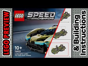 76923, LEGO Speed Champions, Lamborghini Lambo V12 Vision GT Super Car​ & Building Instructions 2024