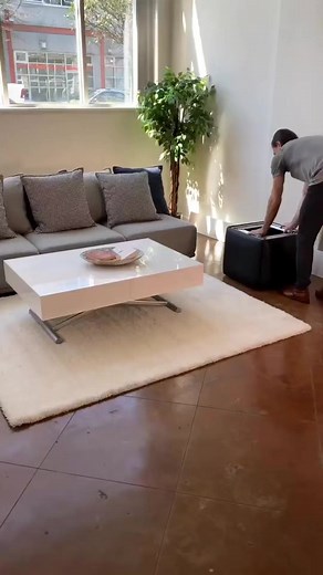 Companion Cube & Box Coffee Table by @expandfurniture Would you like to see the companion cube in white? ☝️Check out our website in bio #furniture #interiordesign #spacesaving #smallspacesolutions | Expand Furniture