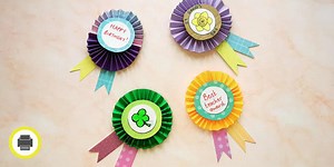 Make a Paper Rosette Badge - Paper Craft Activity