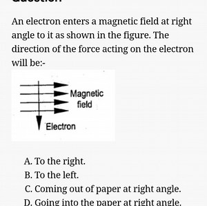 An electron enters a magnetic field at right angle to it as sho... | Filo