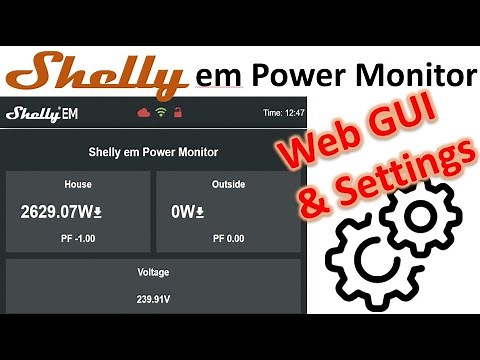 Shelly em Energy Monitor | Web Gui & Settings