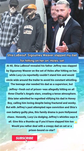 Shia LaBeouf: Dad’s Holes set move GOT him SLAPPED by Weaver 💥🔥 #shialabeouf