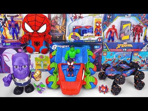 Marvel Spiderman Collection Unboxing Review | Dino-Webs Crawler Vehicle | Thanos Dance Hero