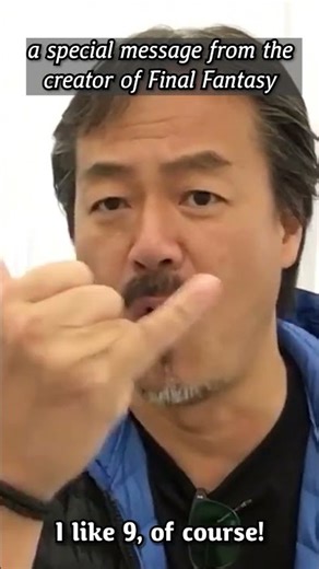a special message from the creator of Final Fantasy