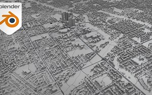iBlender中文版插件 使用 Blender 地图建模制作简单的 3D 城市 Blender插件 OSM 教程