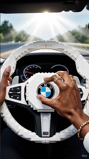 ASMR LEGO BMW Steering Wheel DISINTEGRATES (Alpine White Edition) 🤯⚪ Satisfying Crunch