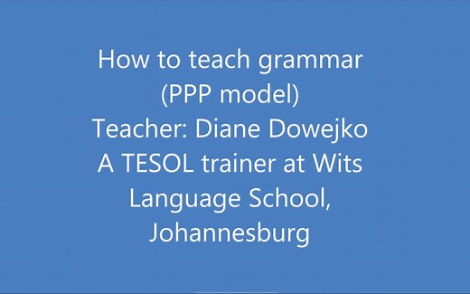 How to teach grammar (PPP Model) TESOL