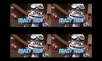 Mix of 4 videos from youtube : Crazy frog 4  parison
