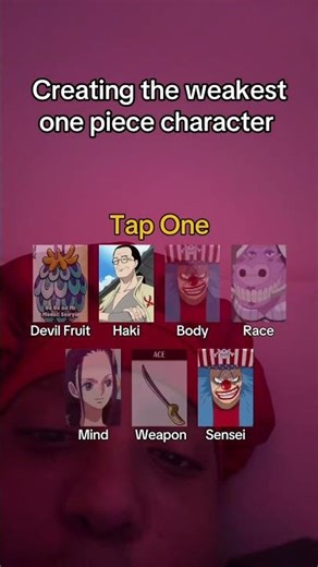 Creating the weakest one piece character #onepiece #manga #anime #animefilter #filter #luffy