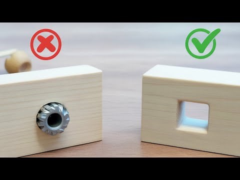 Millions of people don't know how to drill a square hole in one minute!