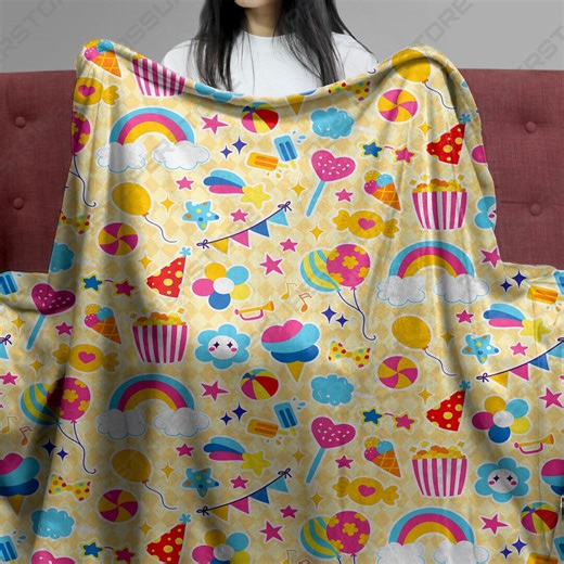 Beach Style Fleece Blanket Cute Summer Throw Blanket Cozy Family Baby Blanket Funny Home Decor Christmas Summer Blanket Gifts - Etsy