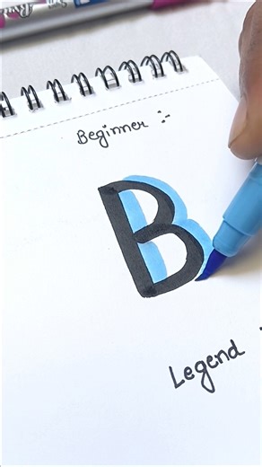 Four ways tp write letter B #shorts #astersbloom #lettering #calligraphy